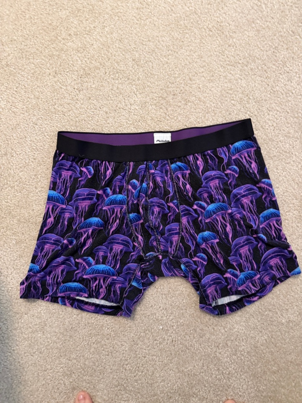Me Undies Purple Jellyfish Boxer Briefs
